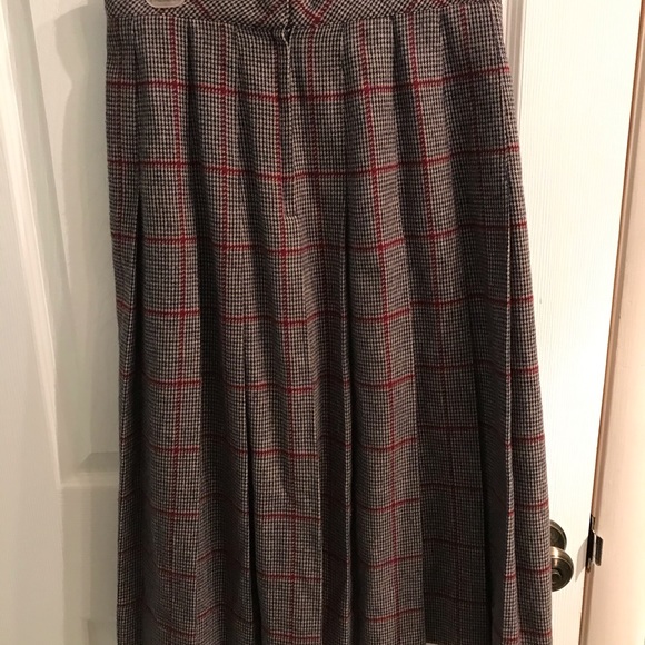 Vintage 100% wool plate skirt size:10 - Picture 2 of 6